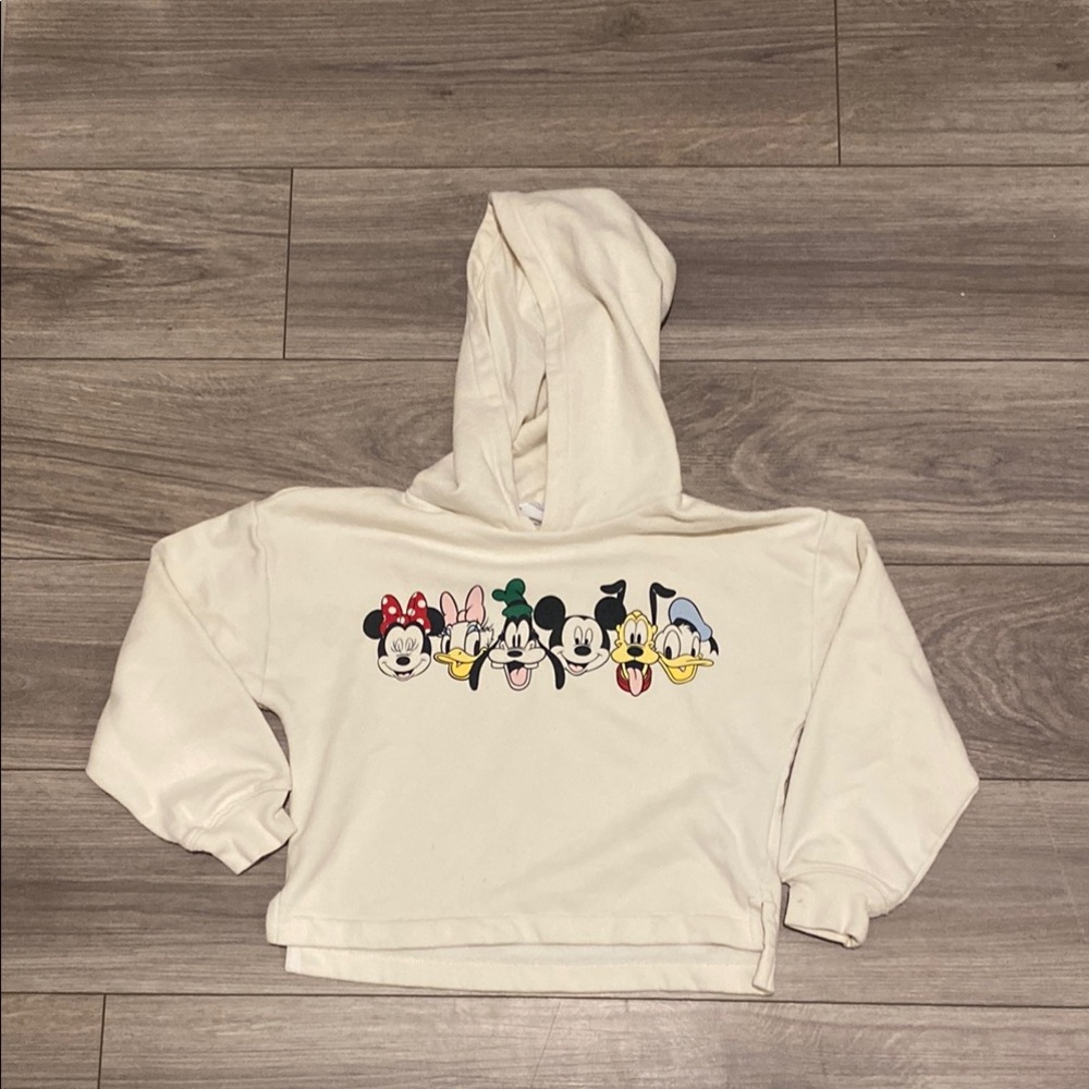 GAP Kids Cream Hoodie with Disney Characters